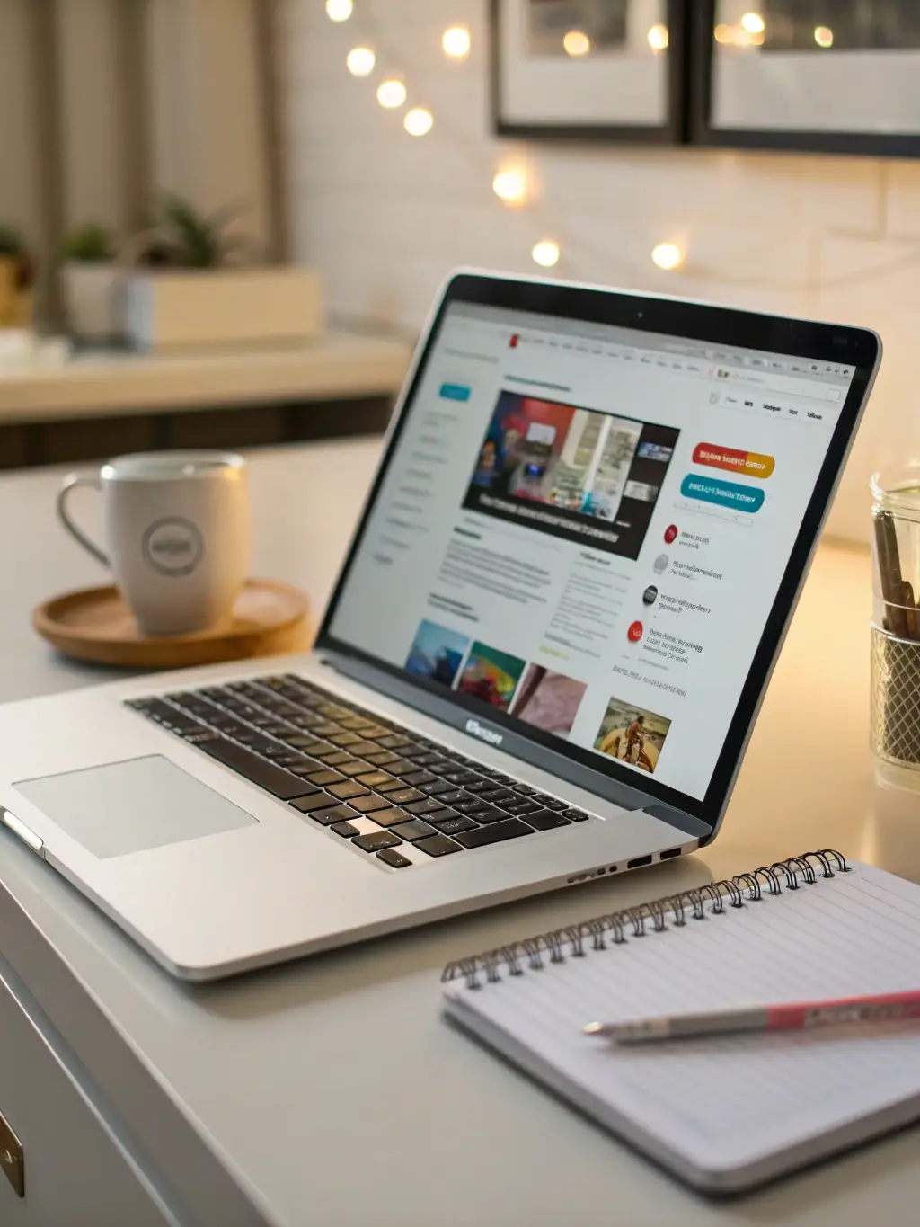 A clean, modern web application interface displayed on a laptop screen, showcasing Savisoft Tech's capabilities in web application development.