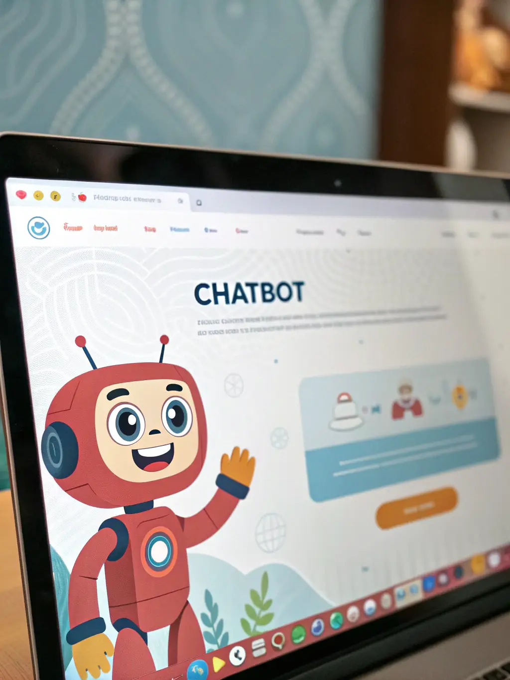A graphic illustration of a chatbot interface, showcasing AI-driven customer support, used to highlight Savisoft Tech's AI solutions.
